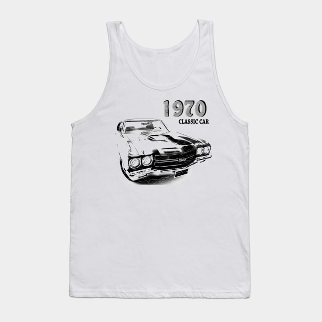 Chevrolet Chevelle SS 1970 Tank Top by hottehue